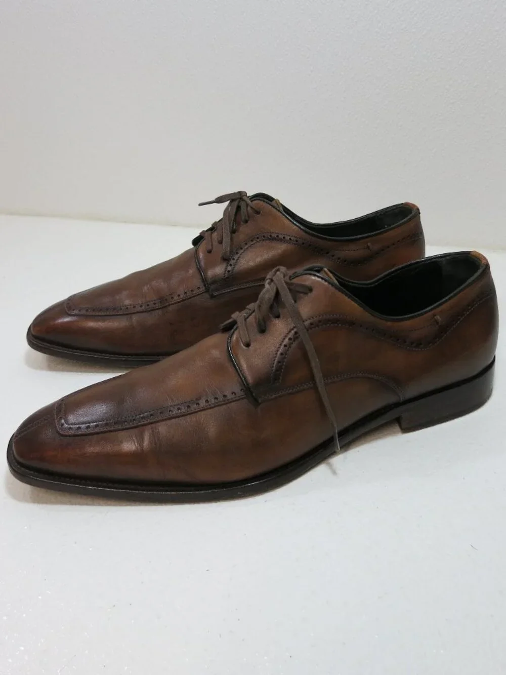 Johnston & Murphy Brogue Leather Dress Split Toe Men's Dress Footwear Sz 11.5 M